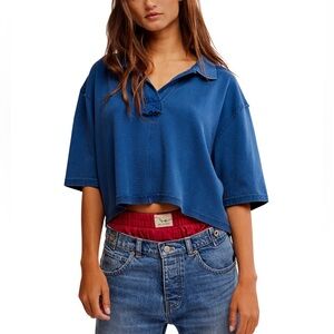 Free People Cotton Polo
